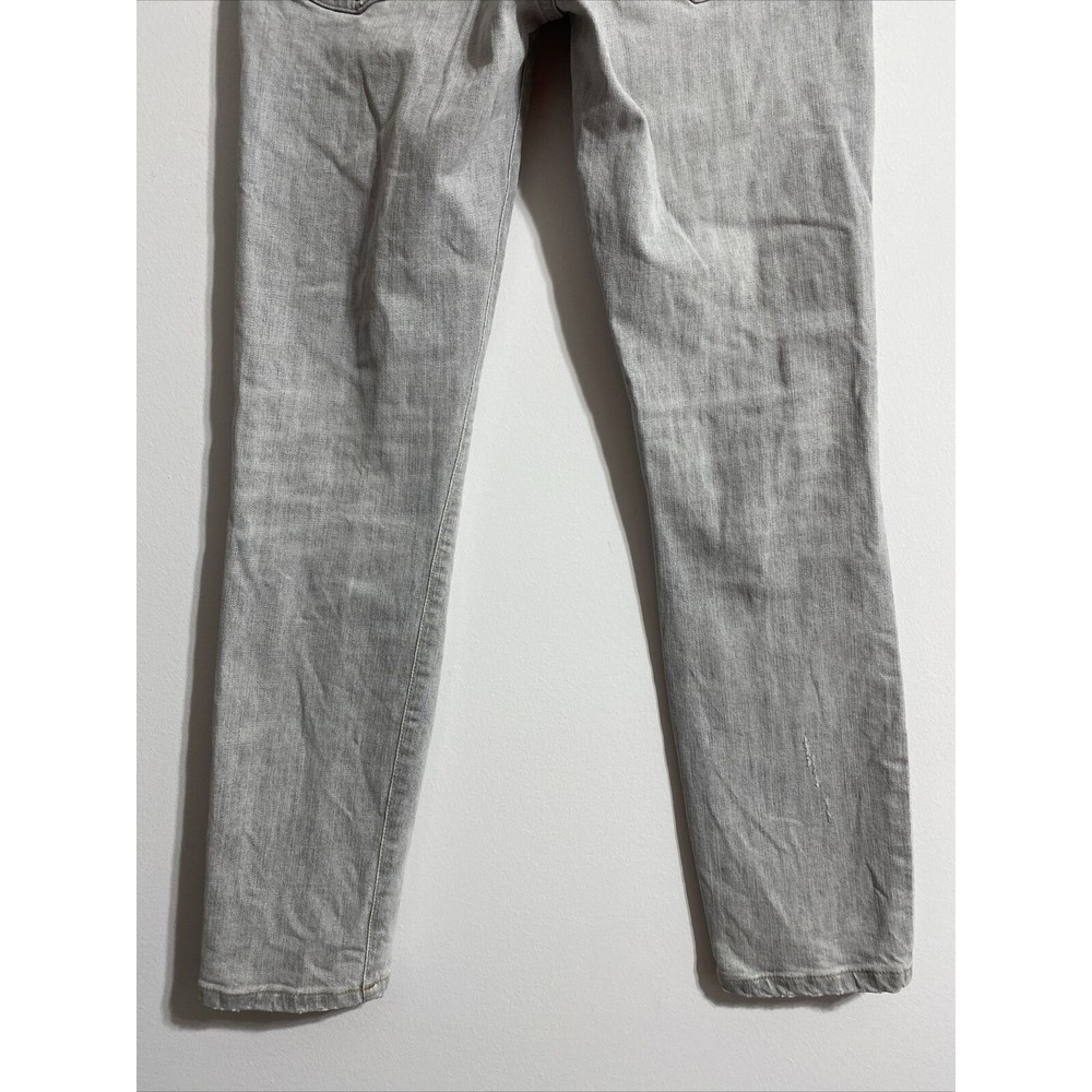 AGOLDE Jeans Women's 26 Gray Grey High Rise Ankle Skinny Stretch Distressed - Picture 9 of 14